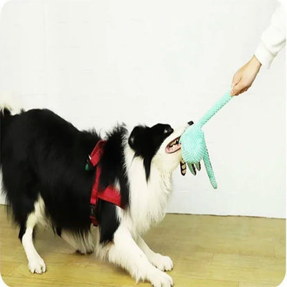 Octopus Dog Toy - Interactive Squeaky Plush Chew Toy