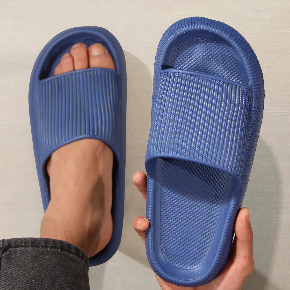 Step Sense Shit Slippers Summer Home Wear Soft-Soled Non-Slip Shoes Eva Simple Men S - Soft