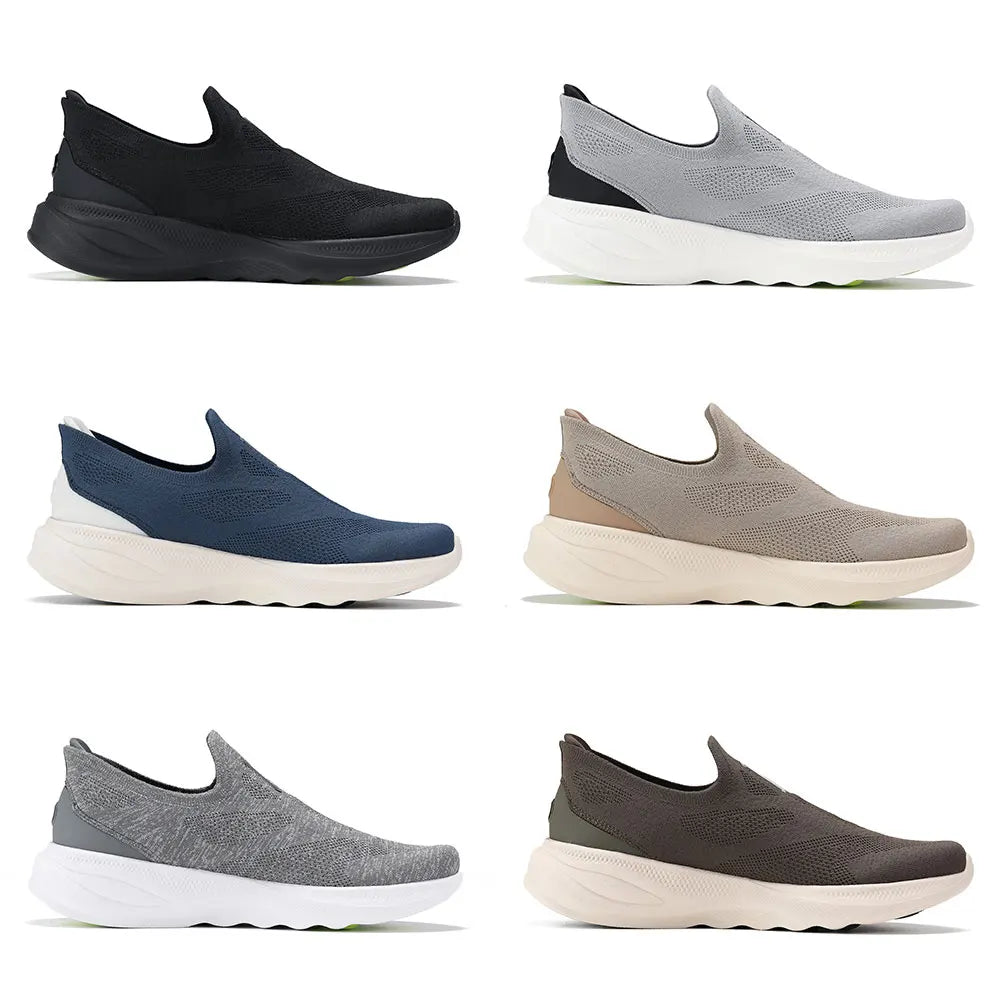 Slip-On Walking Shoes – Li-Ning Soft Go 2 Men's Knit Sneakers