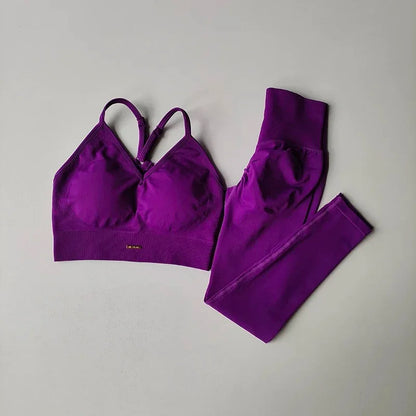 2-Piece Yoga Set for Women | Sports Bra & High Waist Leggings