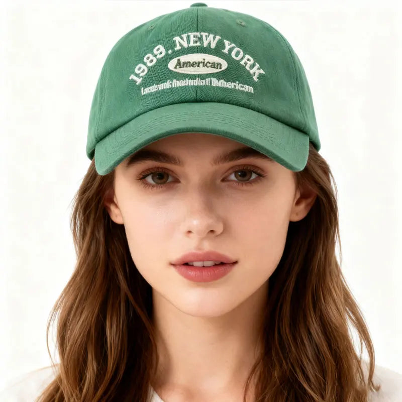 Embroidered Baseball Cap – 1989 New York Vintage Sun Hat