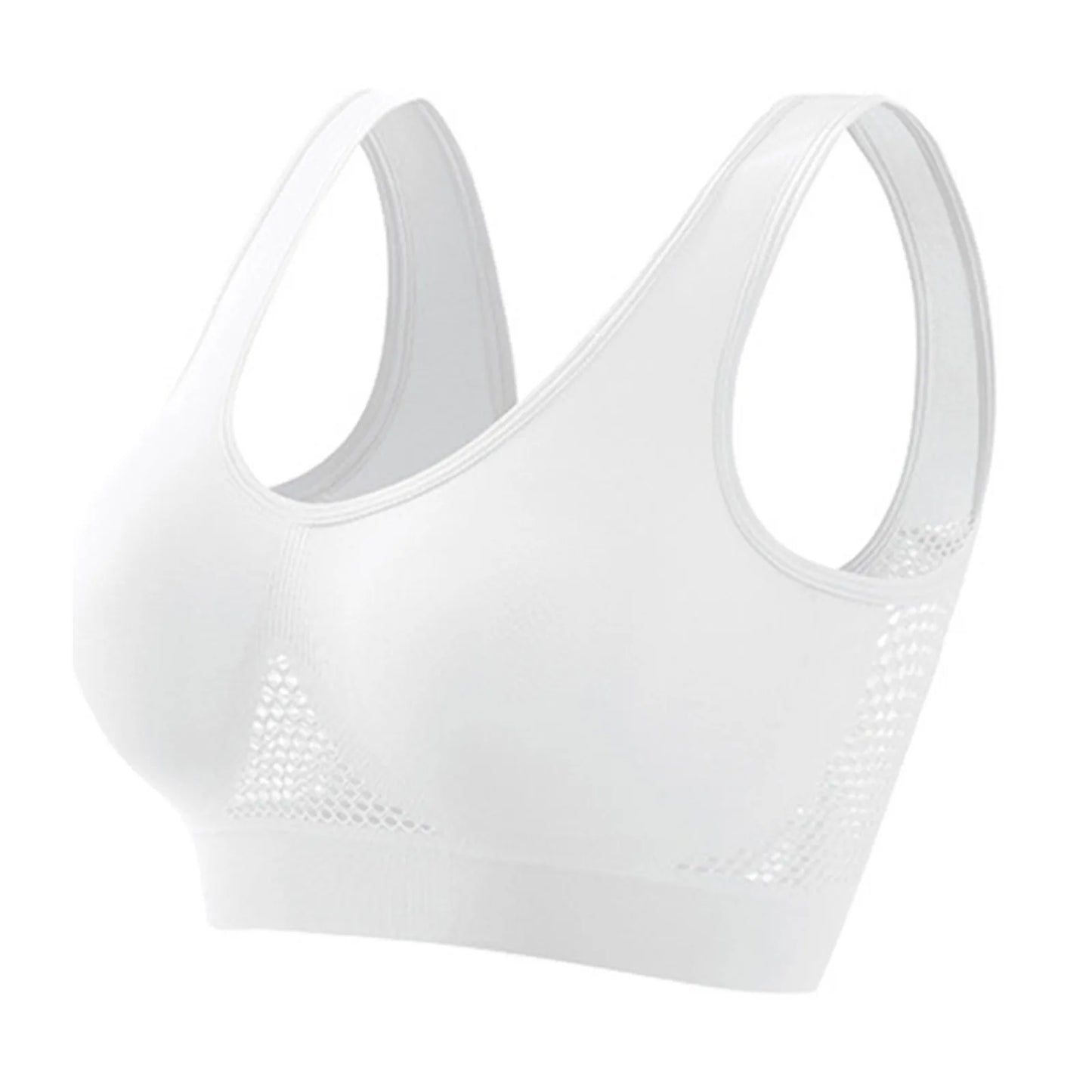 Seamless Sports Bra – High Support, Shockproof, Breathable Mesh