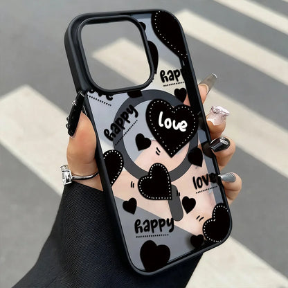 Leopard Print Phone Case Iphone 17 Pro 16 15 13 12 11 14 Max Matte Magsafe Magnetic Wireless Charge