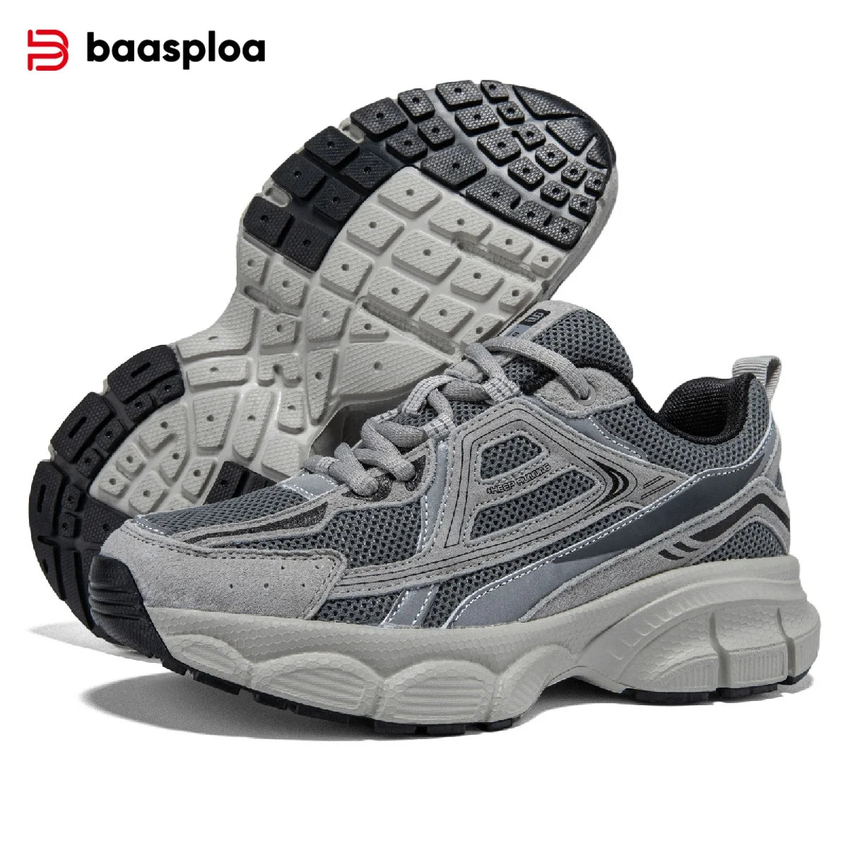 Baasploa Women's Mesh Sneakers – Lightweight Breathable Running Shoes