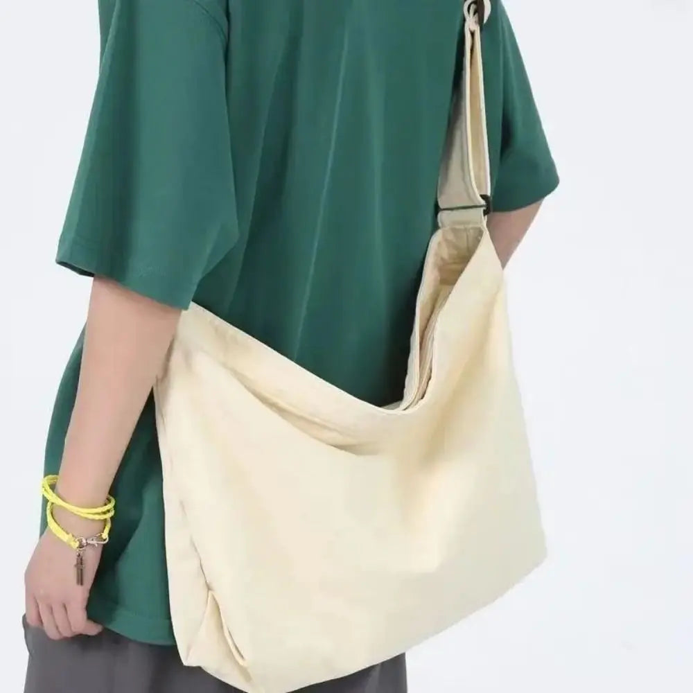 Large Capacity Retro Canvas Messenger Bag – Unisex