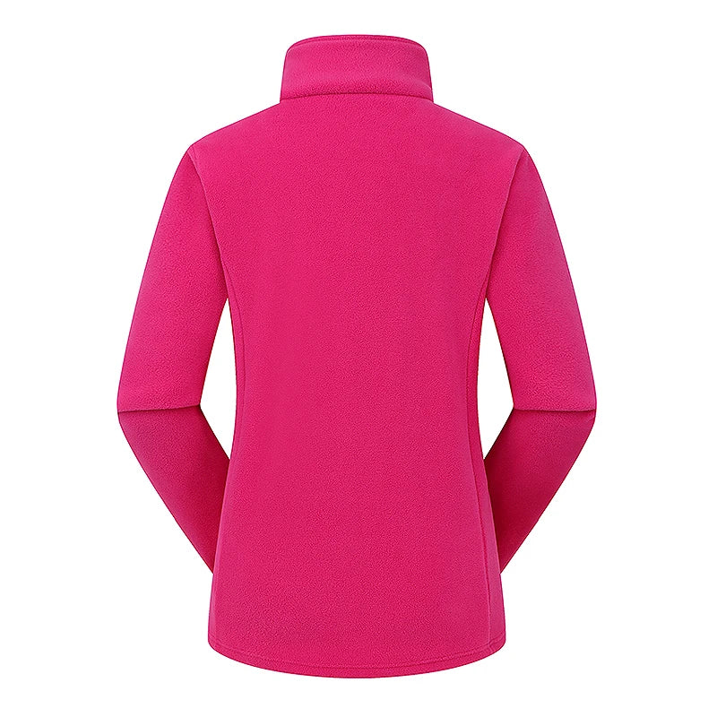 Women's Polar Fleece Jacket – Windproof Thermal Outdoor Coat