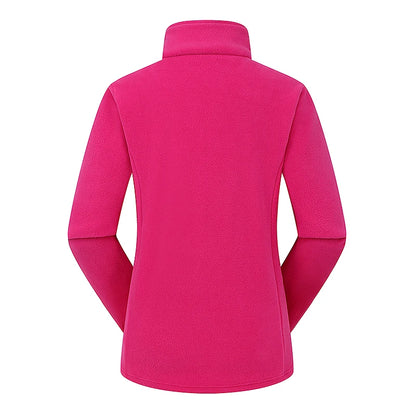Women's Polar Fleece Jacket – Windproof Thermal Outdoor Coat