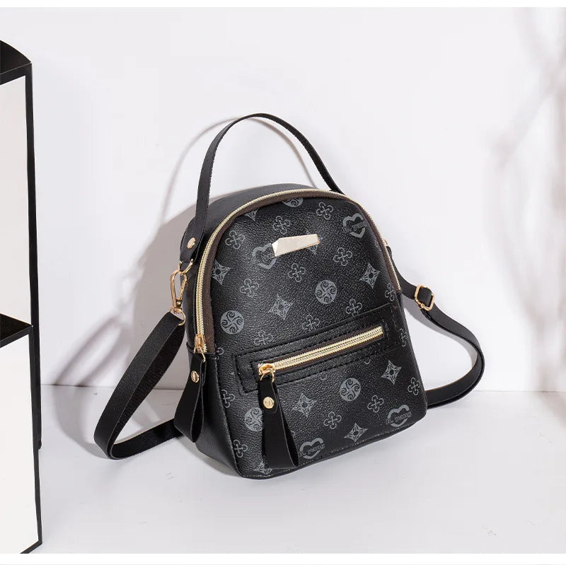 Floral Print Mini Backpack – Women's Fashion Bag