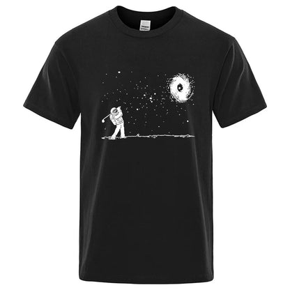 Astronaut Graphic T Shirt Funny Cotton Blend Tee