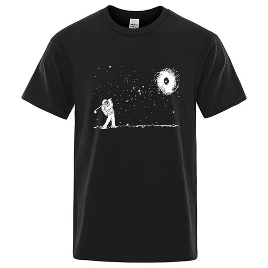 Astronaut Graphic T Shirt Funny Cotton Blend Tee