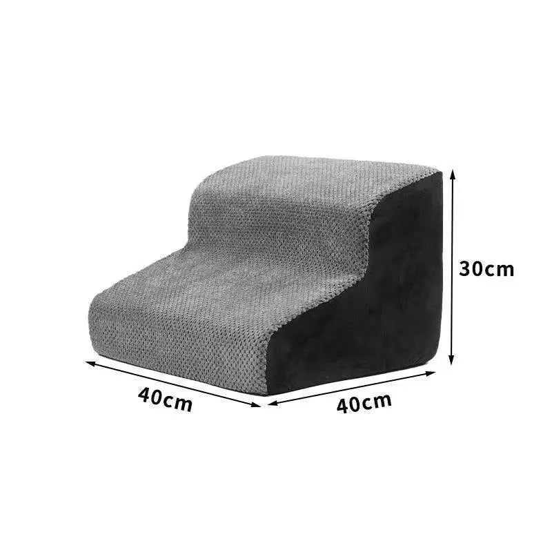 Non-Slip Pet Stairs for Dogs & Cats – 2, 3 & 4 Step Foam Ramp