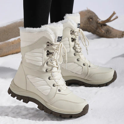 Women's Snow Boots – Waterproof High-Top Winter Ankle Boots