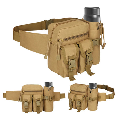 Tactical Waist Bag with Detachable Water Bottle Holder