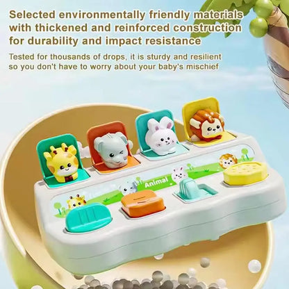 Montessori Pop-Up Animal Toy – Sensory Learning Box for Babies