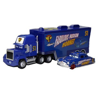 Cars Lightning McQueen Diecast Container Truck Toy