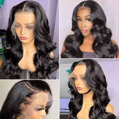 Body Wave HD Lace Front Wig – 13x4 Human Hair Natural Black