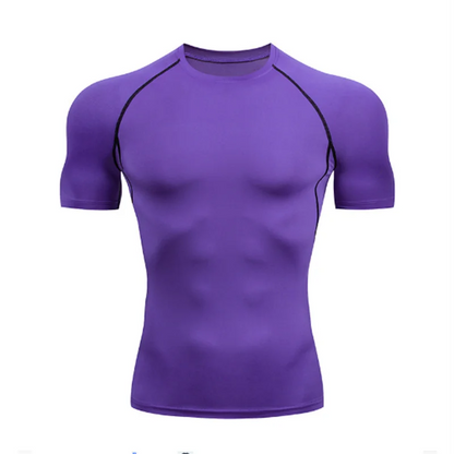 Men's Compression Shirt – Short Sleeve Athletic Workout Top