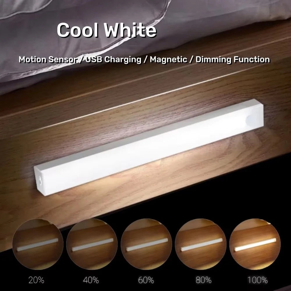 Aithea Led Motion Sensor Light Wireless Usb Rechargeable Night Portable Induction Lamp Cabinet