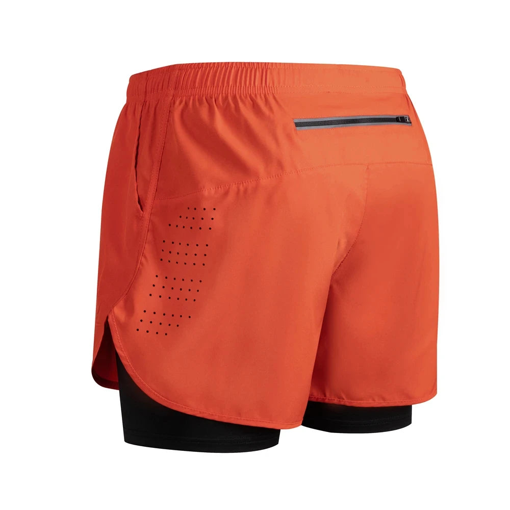 Men's Reflective Running Shorts – 2-in-1 Quick Dry Training Shorts