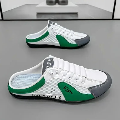 Men's Slip-On Sneaker Mules – Breathable Mesh Casual Shoes