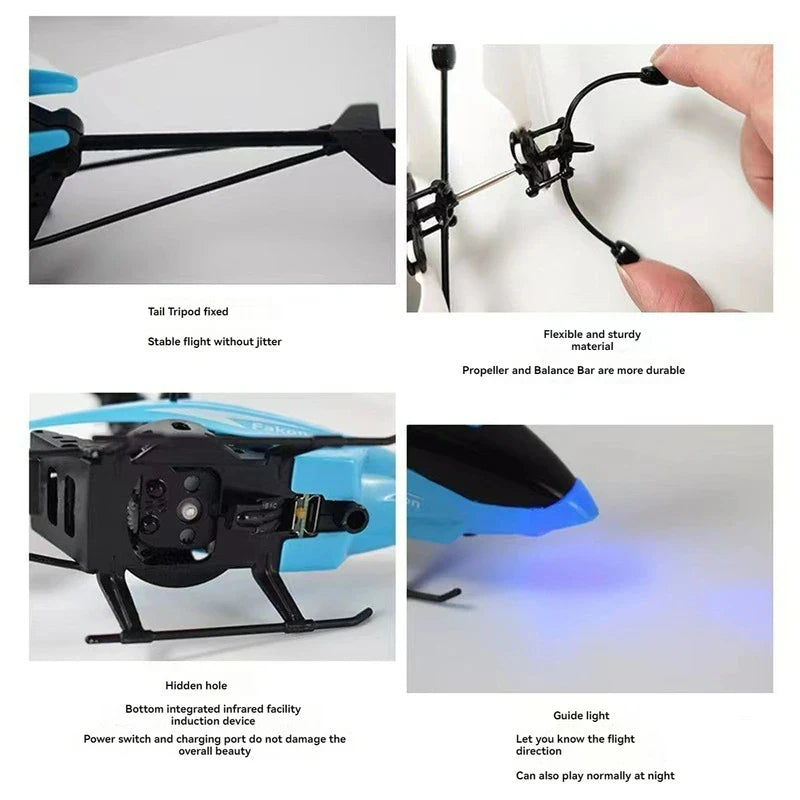Mini RC Helicopter Toy for Kids – Rechargeable Remote Control