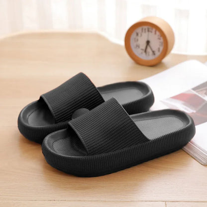Women Thick Platform Cloud Slippers Indoor Home Eva Soft Sole Pillow Slides Sandals Woman Summer Non