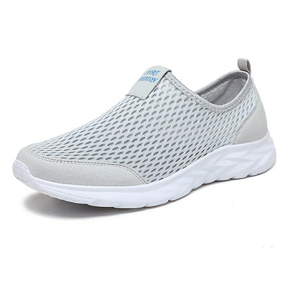 Lightweight Slip-On Mesh Sneakers – Breathable Summer Walking Shoes