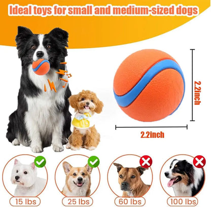 Natural Rubber Dog Ball Toy – Non-Toxic Bouncy Fetch Ball