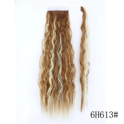 Wrap Around Ponytail Extension – Long Straight Synthetic Clip-In