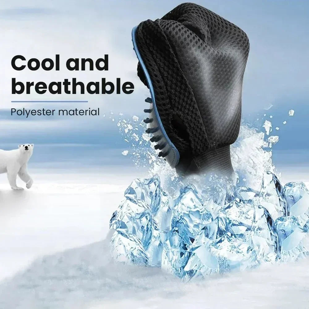Pet Grooming Glove – Hair Remover & Massage Brush for Dogs & Cats