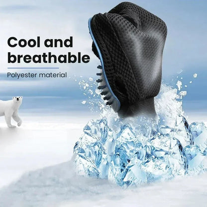 Pet Grooming Glove – Hair Remover & Massage Brush for Dogs & Cats