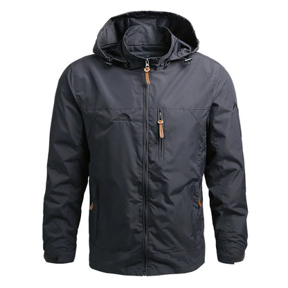 Men's Waterproof Tactical Windbreaker Jacket with Hood
