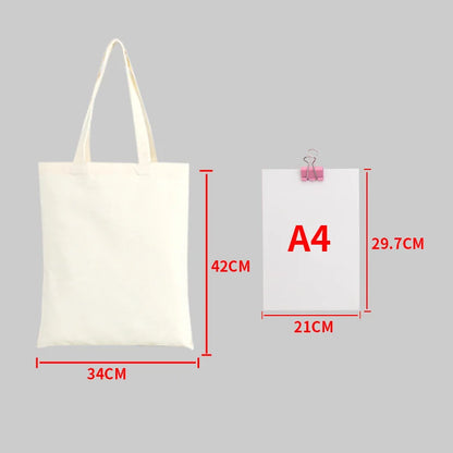 Canvas Tote Bag – Large Capacity Eco-Friendly Reusable Cotton Shoulder Bag