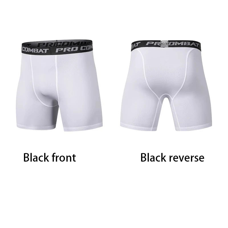 Men's Quick-Dry Compression Athletic Shorts – Moisture-Wicking Boxer Briefs