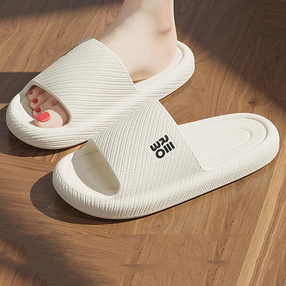 Summer Slippers Men Shoes Cloud Home Flat Sandals Massage Flip Flops Couples Bathroom Indoor Slides