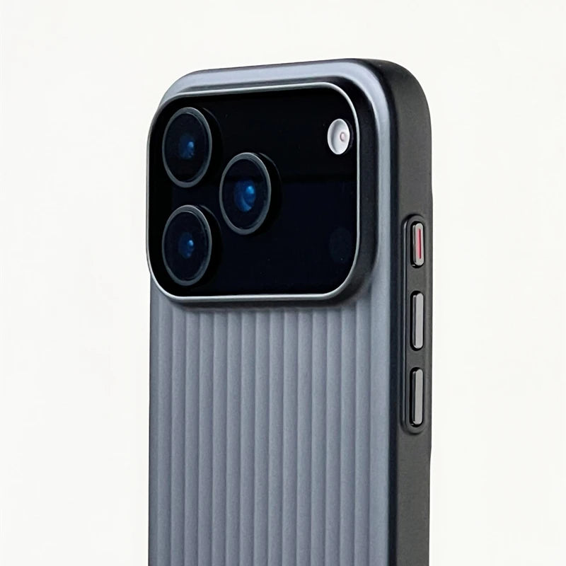 Plating Luggage Stripes Magsafe Phone Case Iphone 18 17 16 15 14 Pro Max Shockproof Wireless Charge