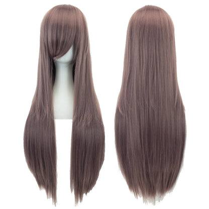 Long Straight Cosplay Wig 80cm Synthetic Hair – 36 Colors