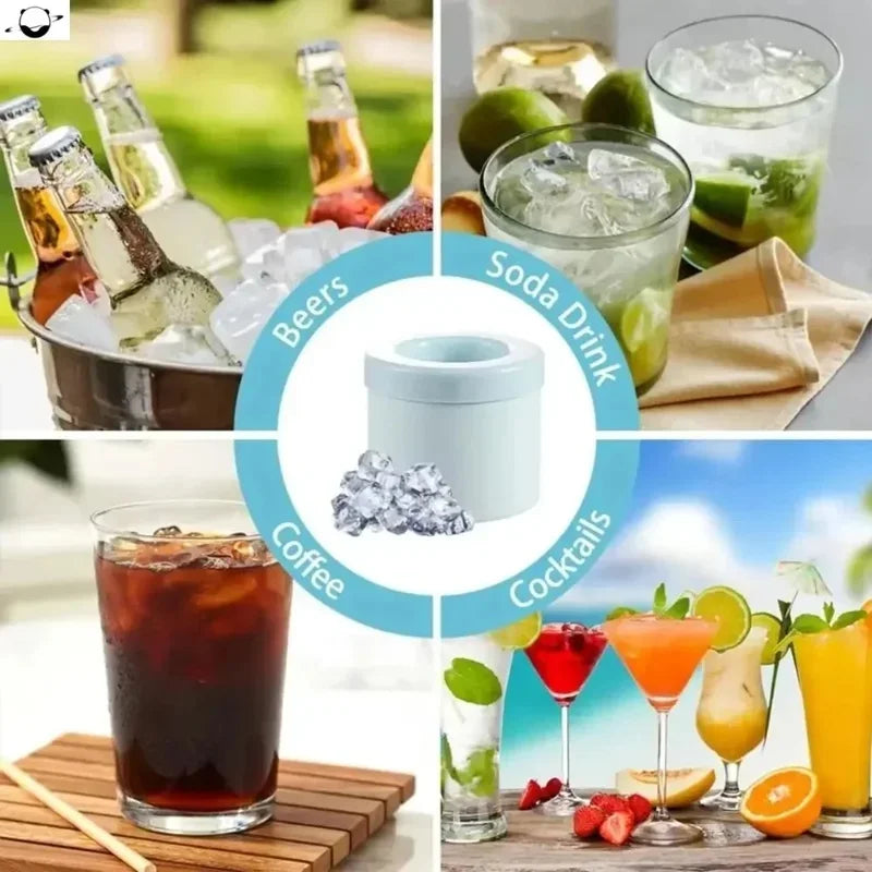 Round Ice Bucket Cube Mold Summer Homemade Diy Refrigerator Freeze Maker Creative Barware Tools