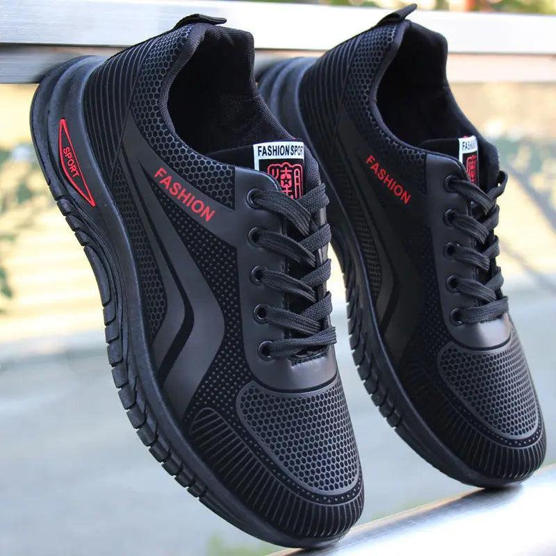 Men's Breathable Running Sneakers – Anti-Slip Casual Sports Shoes