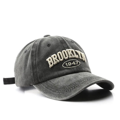 Brooklyn 1947 Embroidery Baseball Cap – Unisex Adjustable Cotton Hat