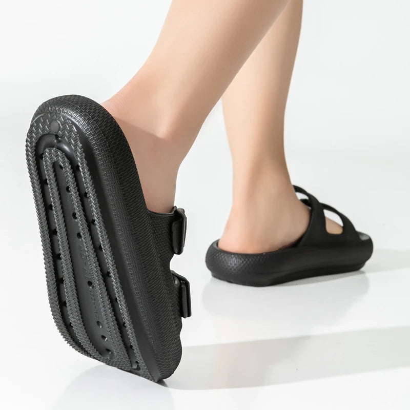 Men S Outdoor Thick Sole Sandals - Non-Slip Shower Slippers Bathroom - Thick