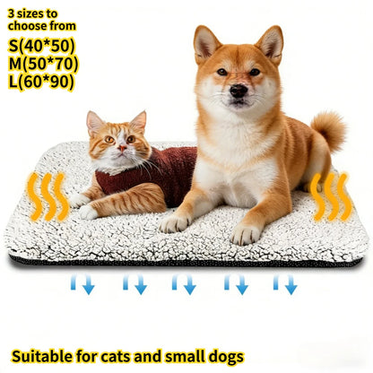 Self-Heating Pet Mat Blanket for Cats & Dogs – No Electricity