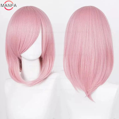 Anime Cosplay Wig - 40cm Medium Straight Wig with Bangs