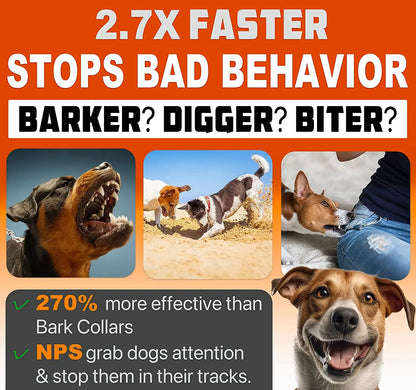 Ultrasonic Dog Repeller – Rechargeable Anti-Bark Training Device with LED