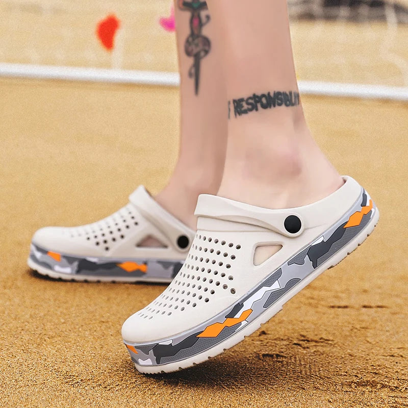Men's Clog Sandals – Lightweight Breathable Hole Shoes