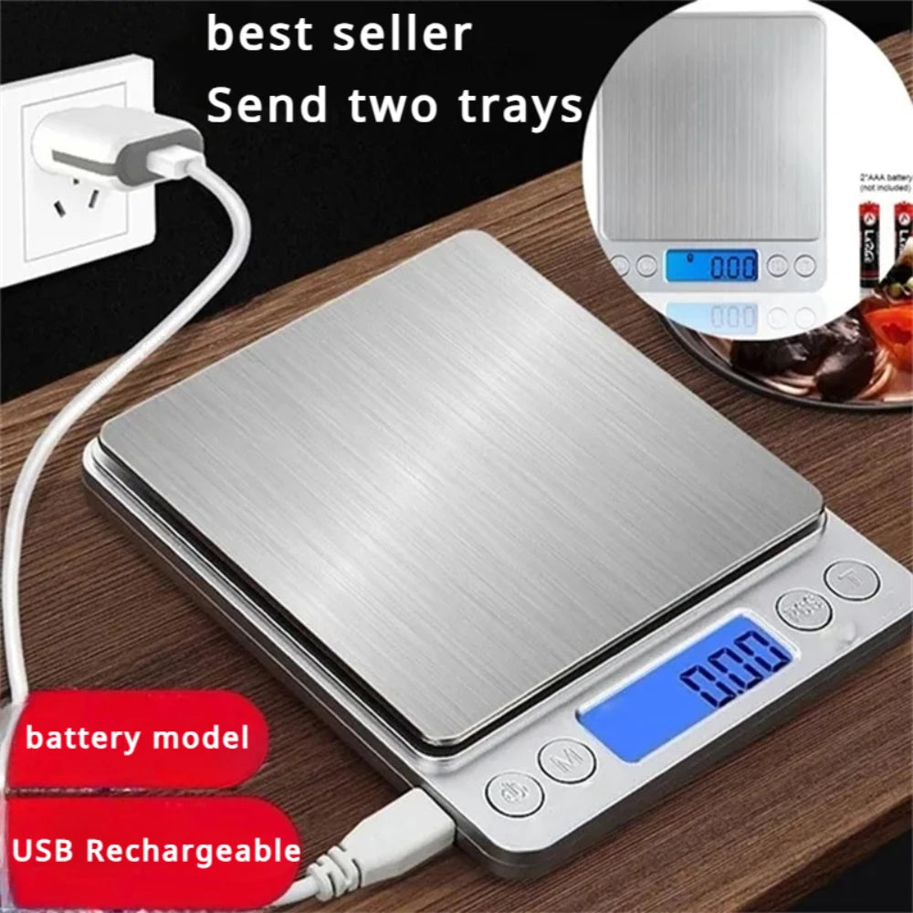 Digital Kitchen Scale – Precision 0.1g Stainless Steel