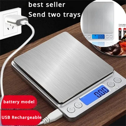 Digital Kitchen Scale – Precision 0.1g Stainless Steel