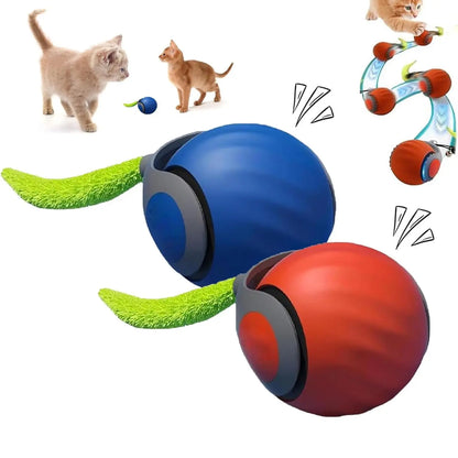 Interactive Cat Ball Toy with Spinning Tail – Self-Moving