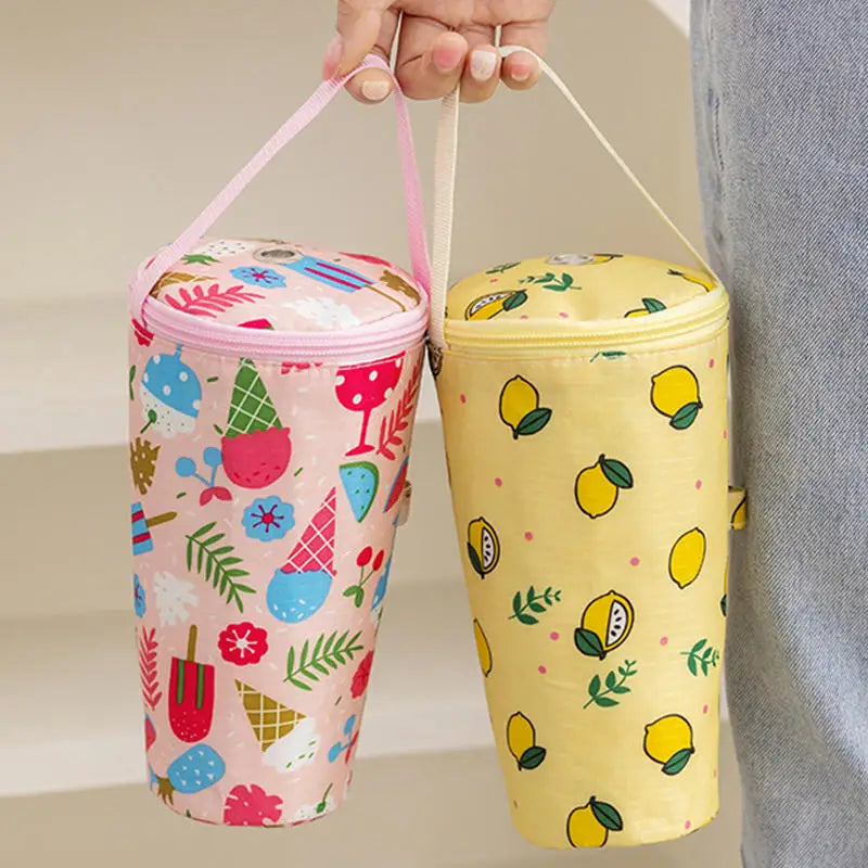Insulated Cup Carrier Tote Bag – Portable Drink Holder with Handle