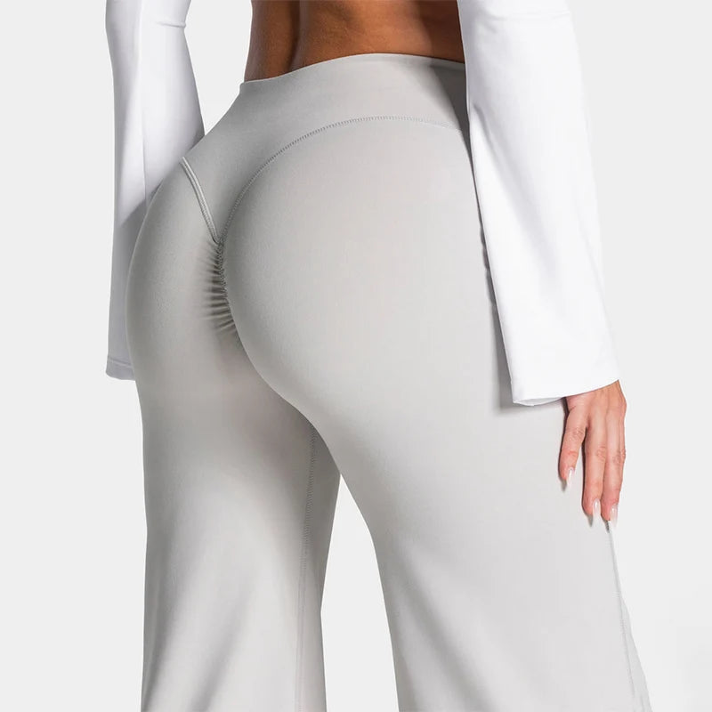 Scrunch Butt Wide Leg Pants - Women's Yoga & Gym Leggings
